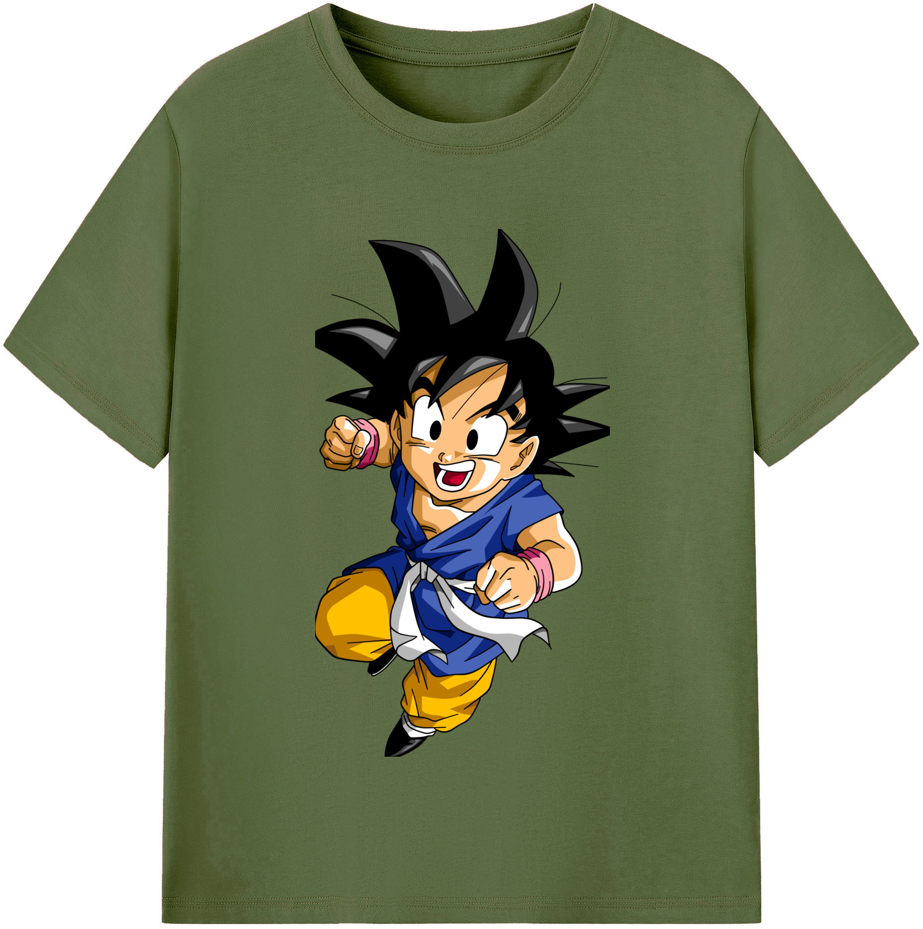 （画像用） ドラゴンボール 孫悟天 そん ごてん DRAGON BALL Son Goten 綿100％半袖Tシャツ（フロントプリント）